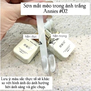 Sơn Mắt Mèo Trong | Ánh Nước Không Nền Annies Chính Hãng | Hiệu Ứng Nude Glass Beads Sang Chảnh | TheGioiNail666