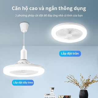 Quạt Trần Đèn, LED quạt đèn, quạt gió đèn,Đèn 3 Màu Điề，Chức năng tiếng ồn thấp