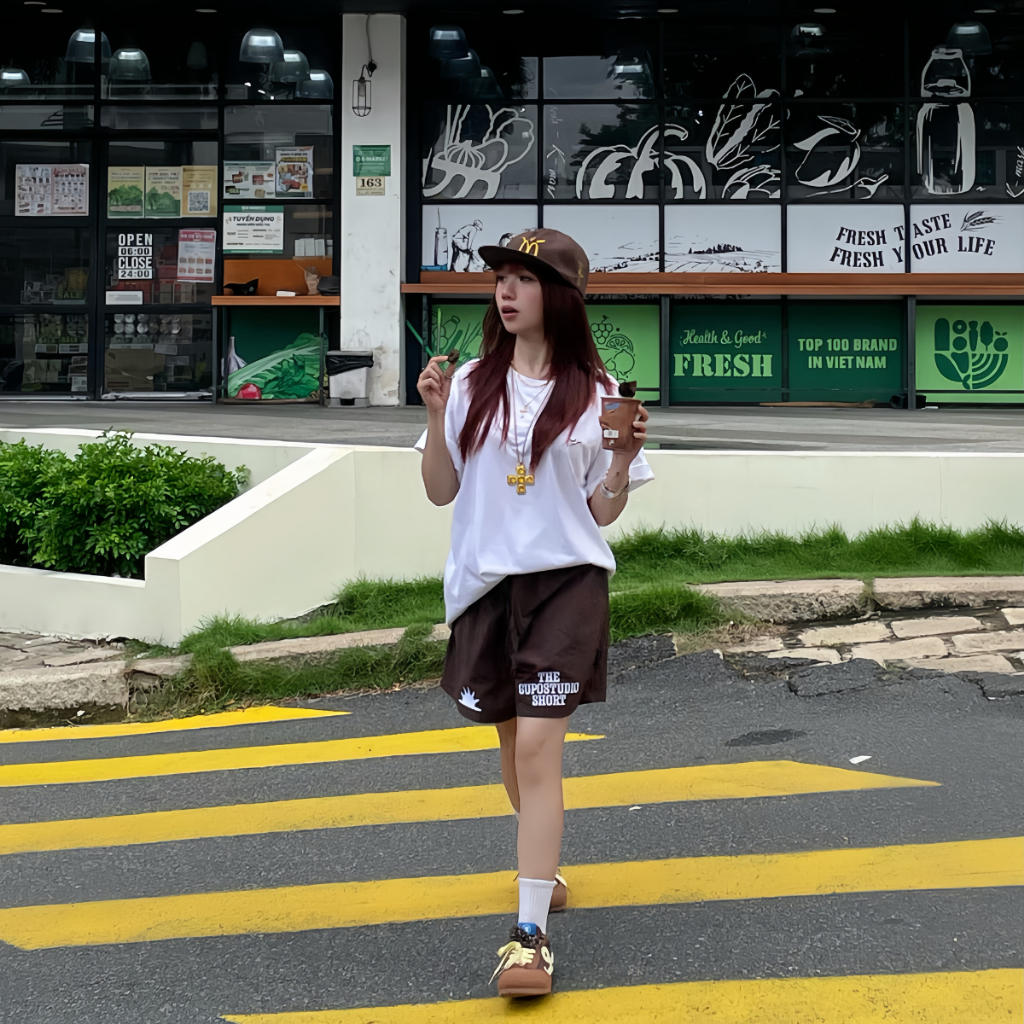 [BST TẾT] Quần Short Nam Nữ Vải Dù Cao Cấp Form Rộng Trên Gối GUPO - GS04P | BigBuy360 - bigbuy360.vn