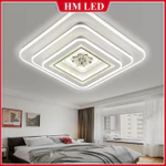 [HM LED] Đèn ốp trần trang trí Pha Lê 3 tầng 60cm cao cấp 3 màu, chỉnh độ sáng + Remote/App điện thoại — ảnh 2