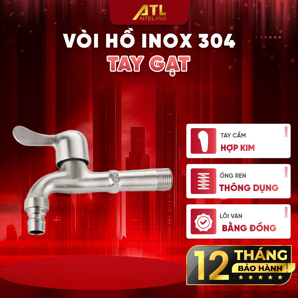 Vòi nước thân dài inox 304, vòi rửa chén chống gỉ cao cấp, cần gạt tiện lợi dễ sử dụng, XJLG-123