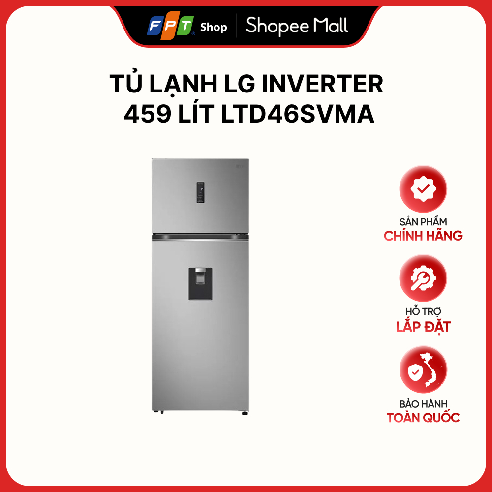 [Hàng chính hãng] Tủ lạnh LG Inverter 459 lít LTD46SVMA