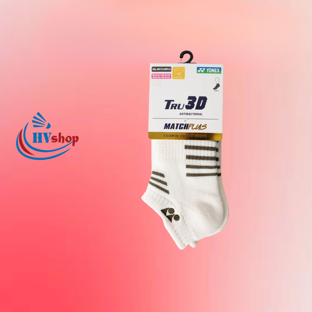 Tất cầu lông Yonex chính hãng SSL-MP9, cổ ngắn 5.5cm, chất liệu dày dặn, màu sắc thanh lịch - HVShop