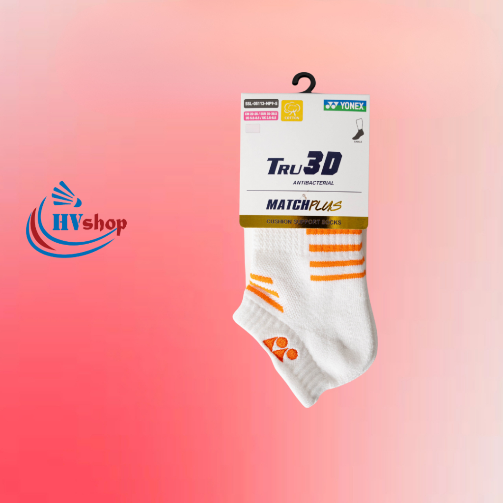 Tất cầu lông Yonex chính hãng SSL-MP9, cổ ngắn 5.5cm, chất liệu dày dặn, màu sắc thanh lịch - HVShop
