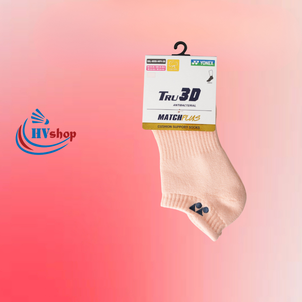 Tất cầu lông Yonex chính hãng SSL-MP9, cổ ngắn 5.5cm, chất liệu dày dặn, màu sắc thanh lịch - HVShop