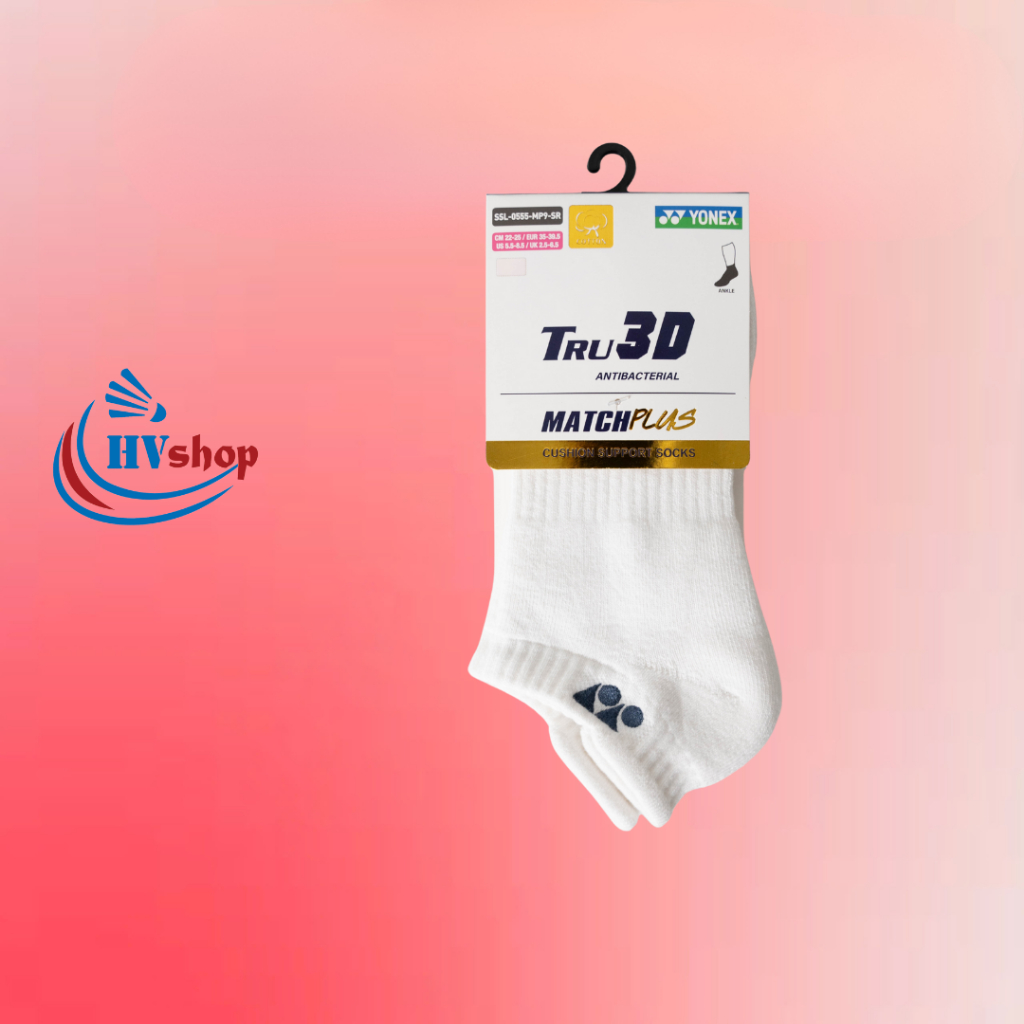 Tất cầu lông Yonex chính hãng SSL-MP9, cổ ngắn 5.5cm, chất liệu dày dặn, màu sắc thanh lịch - HVShop