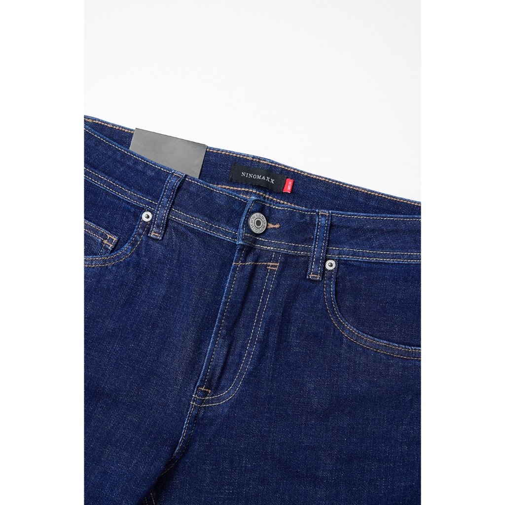 Quần Jean Nam Ninomaxx Form Straight Xanh Đậm FLEXFORM DENIM Co Dãn Linh Hoạt Siêu Mát Thoáng Khí 2509009
