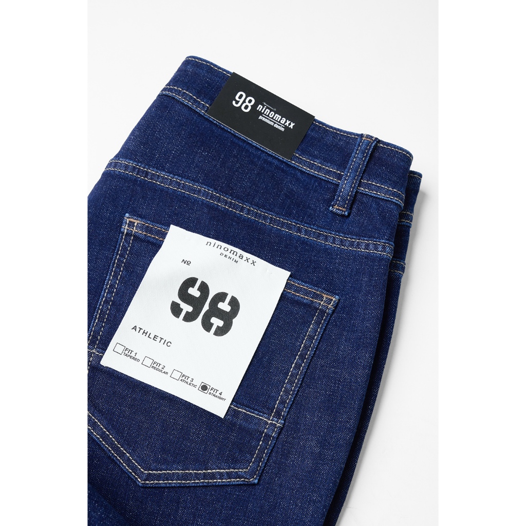 Quần Jean Nam Ninomaxx Form Straight Xanh Đậm FLEXFORM DENIM Co Dãn Linh Hoạt Siêu Mát Thoáng Khí 2509009
