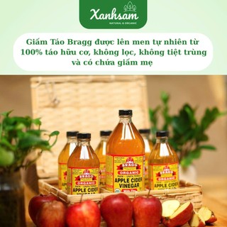 Giấm Táo Hữu Cơ Bragg 473ml/946ml - Xanhsam Natural & Organic