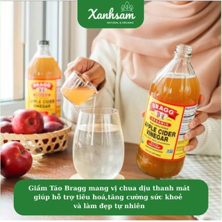 Giấm Táo Hữu Cơ Bragg 473ml/946ml - Xanhsam Natural & Organic