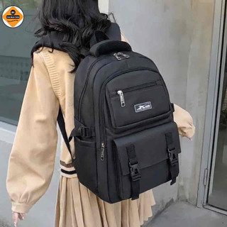 Balo Học Sinh Nam Nữ Thời Trang Xbags Black Blue XB3203–Đựng Laptop 15.6 Inch, Chống Nước, Nhiều Ngăn Tiện Lợi, Cá Tính!