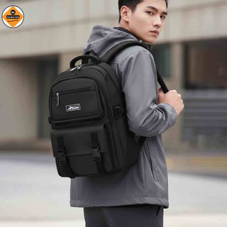 Balo Học Sinh Nam Nữ Thời Trang Xbags Black Blue XB3203–Đựng Laptop 15.6 Inch, Chống Nước, Nhiều Ngăn Tiện Lợi, Cá Tính!