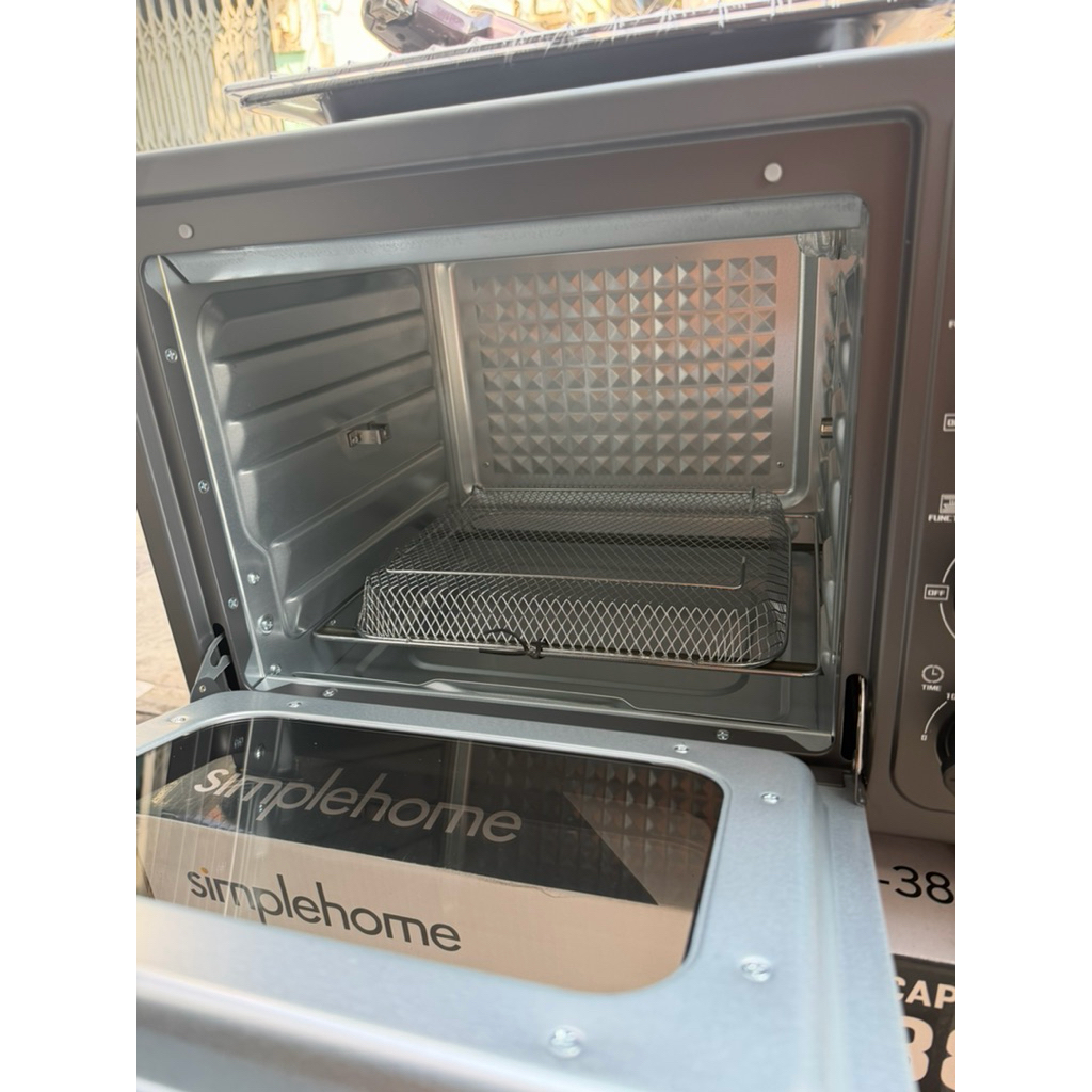 Lò Chiên Không Dầu Kết Hợp Nướng Simplehome TOV-38G 38 Lít