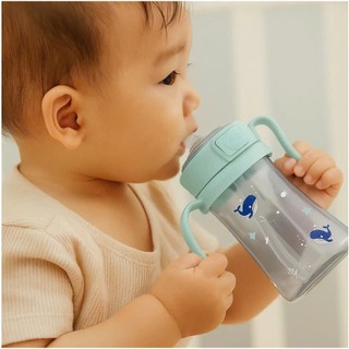 [Cá voi - Thỏ vũ trụ] Bình Tập Uống/Hút Sữa Grosmimi Chất Liệu PPSU An Toàn, Chịu Nhiệt  200ml/300ml