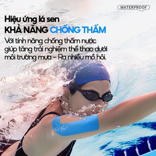 Băng keo dán cơ thể thao chạy bộ 5cm*5m ổn đinh cơ khớp hỗ trợ hồi phục tăng hiệu suất vận động giảm đau sưng tấy