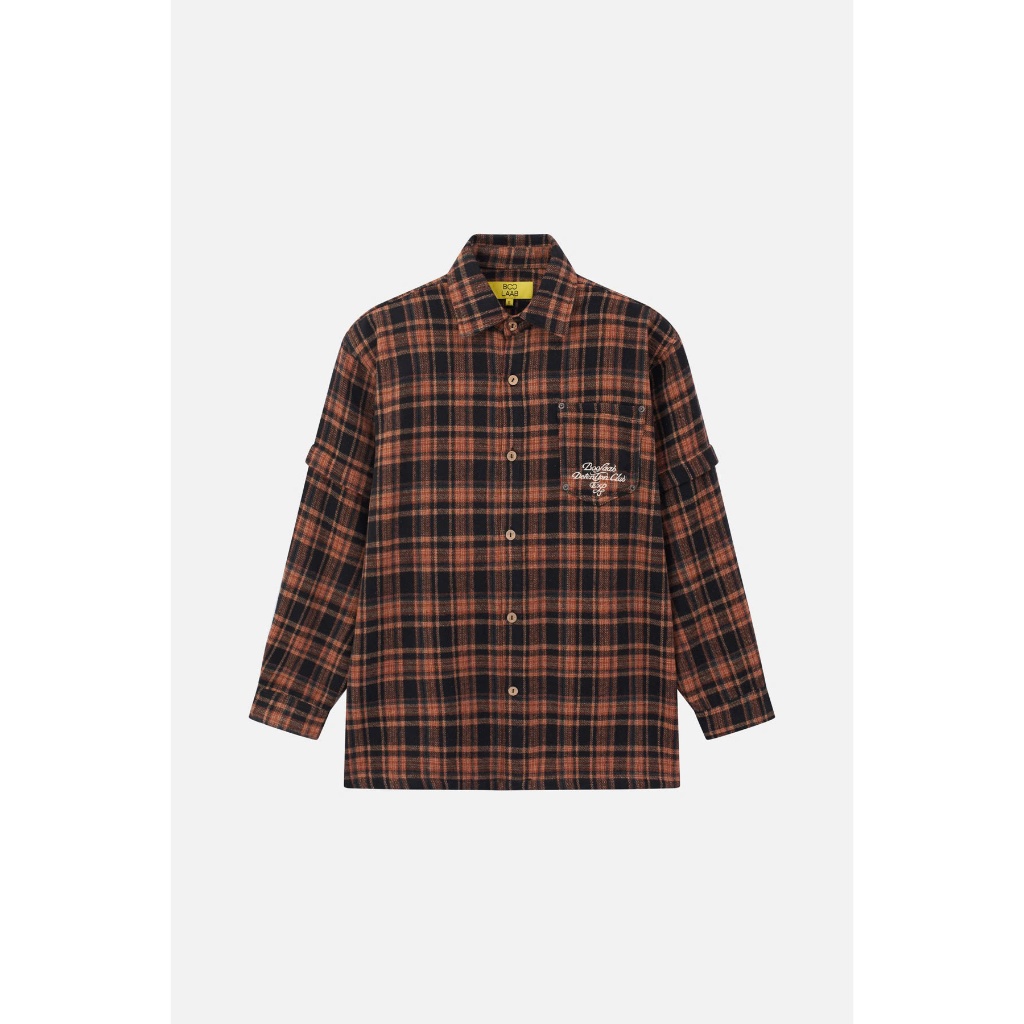 Áo Khoác BOO Kẻ Dạ BOOLAAB Unisex Form Oversized Chất Liệu Cao Cấp,Ám Áp Dày Dặn