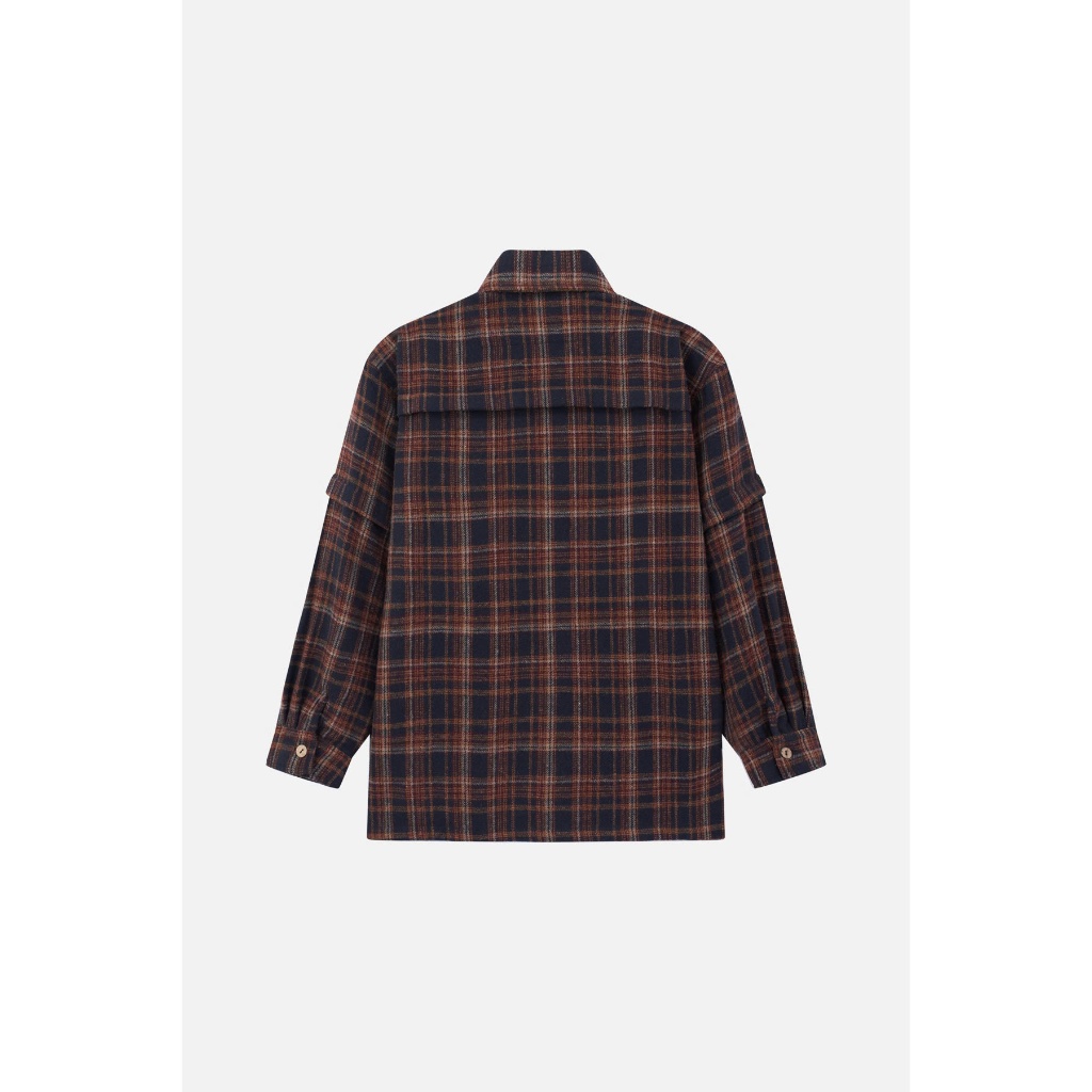 Áo Khoác BOO Kẻ Dạ BOOLAAB Unisex Form Oversized Chất Liệu Cao Cấp,Ám Áp Dày Dặn