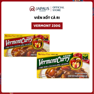 Viên Xốt Cà Ri Vị Táo Và Mật Ong Vermont House Foods 230g JAPAUS GOURMET