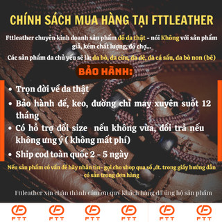 Giày lười da bò Horsebit Loafer nam cao cấp Fttleather, đế cao su đúc nguyên khối tăng chiều cao