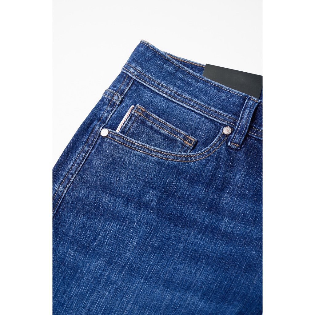Quần Jean Nam Ninomaxx Form Tapered Xanh Dương FLEXFORM DENIM Co Dãn Linh Hoạt Siêu Mát Thoáng Khí 2509010