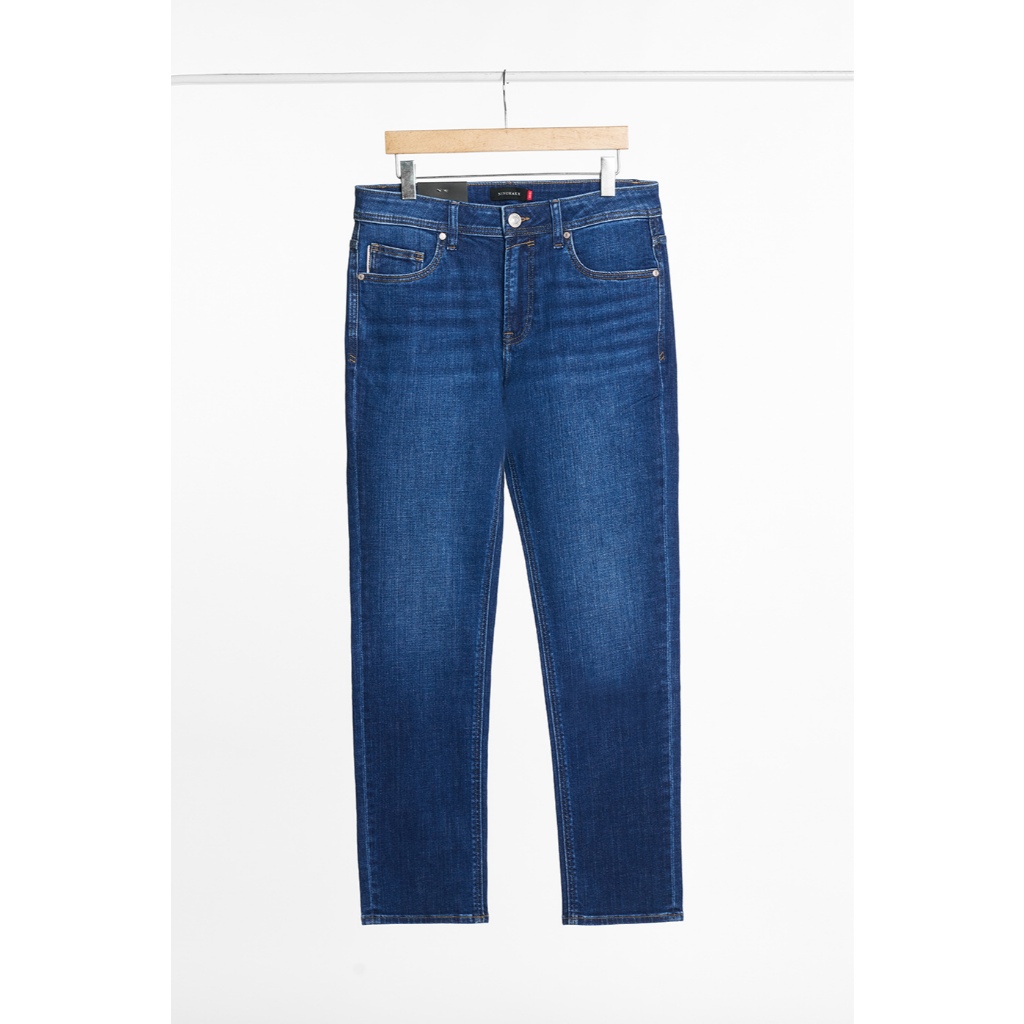 Quần Jean Nam Ninomaxx Form Tapered Xanh Dương FLEXFORM DENIM Co Dãn Linh Hoạt Siêu Mát Thoáng Khí 2509010