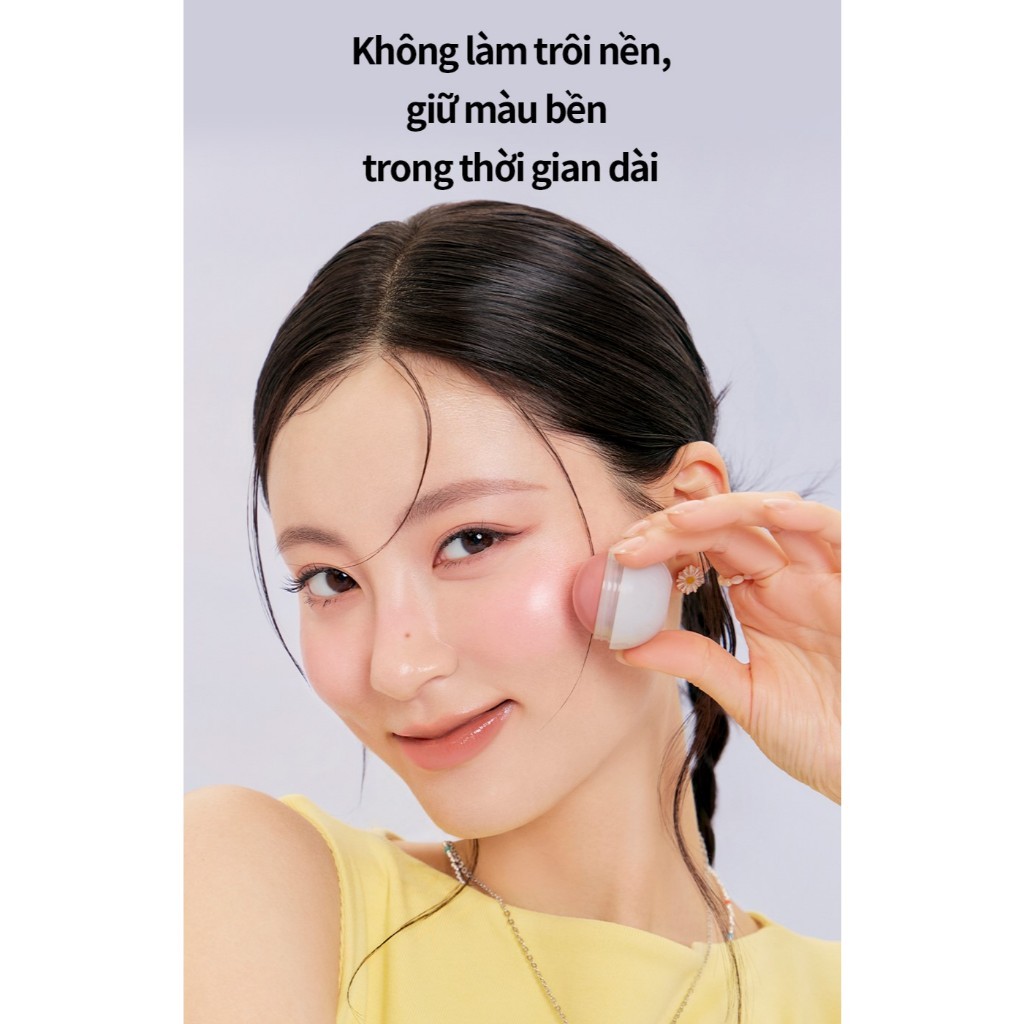 [ZOA Collection] [Romand X ZO&FRIENDS] Combo má hồng dạng kem Romand Juicy Roll Cheek & P​u​f​f Se​t