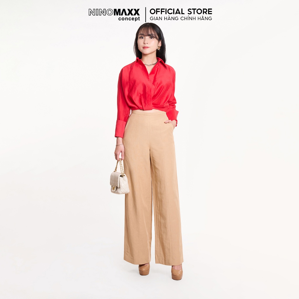 Áo Sơ Mi Thời Trang Nữ Tay Dài Ninomaxx 2407025