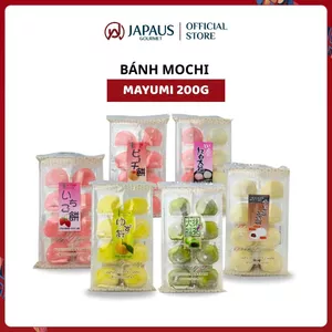 Bánh Mochi Mayumi 200g Nhật Bản - Vị Dâu Tây/Đào/Hồng Bạch/Matcha/Thanh Yên/Socola JAPAUS GOURMET