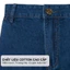 Quần short jeans nam MASCULINE MSJT60 form regular cotton co giãn, màu xanh trẻ trung