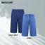 Quần short jeans nam MASCULINE MSJT60 form regular cotton co giãn, màu xanh trẻ trung