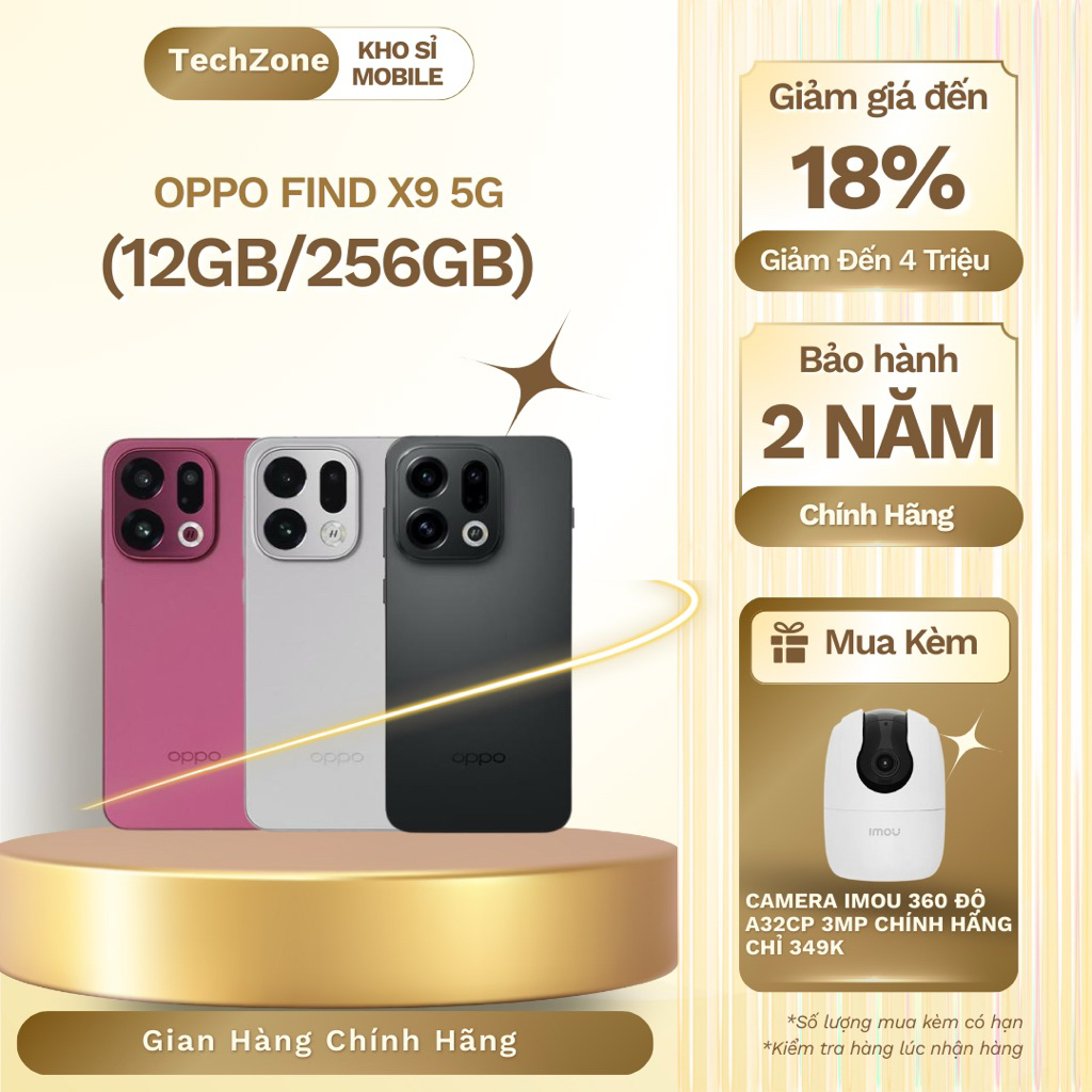 OPPO Find X9 5G (12GB/256GB) - Hàng Chính Hãng NEW Seal