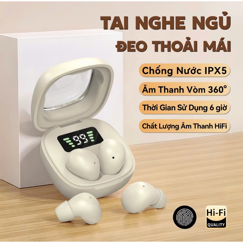 Tai Nghe Bluetooth Y19 / M10 / M25 / X55 Siêu Bé , Âm Thanh HiFi Nổi , Có Micro Đàm Thoại , Màn Hình Kỹ Thuật Số