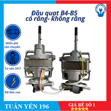 Đầu quạt dùng cho quạt B4 / B5 cao cấp (5 SAO)- Stato 100% đồng - Quạt treo tường, quạt bàn, quạt đứng