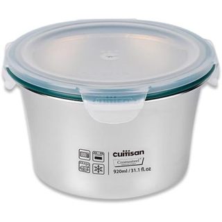 HCM Hộp Inox Cao Cấp Cuitisan Simple Round EC7, nắp khóa 4 cạnh chắc chắn, an toàn trong lò vi sóng GermanySnT