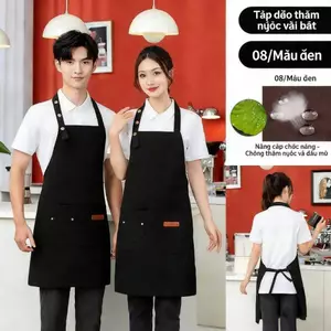 Tạp dề mới dày chống thấm nước làm sạch nhà bếp