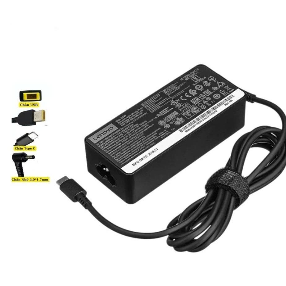 Sạc Laptop LENOVO 65W 100W - Sạc Lenovo Type C ,Chân USB ,Chân Nhỏ ,Chân type C BH 24 Tháng LỖI ĐỔI MỚI