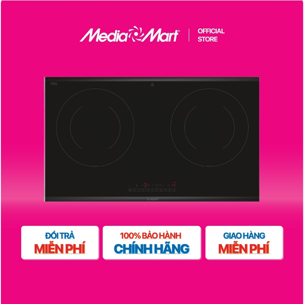 [MediaMart-FREESHIP] Bếp từ đôi Bosch PPI82566VN 3500W