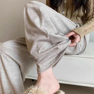 Quần Nỉ Bầu Belles Chất Len Lông Thỏ Dày Dặn Mềm Mùa Thu Đông Ống Suông Rộng Có Chun Đáp Điều Chỉnh Co Giãn Thoải Mái QN