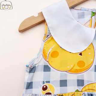 Váy Lanh bé gái, Đầm Lanh bé gái dáng suông cổ sen ChuChoaKids [VBC36]