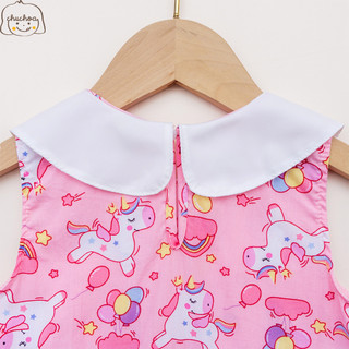 Váy Lanh bé gái, Đầm Lanh bé gái dáng suông cổ sen ChuChoaKids [VBC36]
