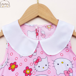 Váy Lanh bé gái, Đầm Lanh bé gái dáng suông cổ sen ChuChoaKids [VBC36]