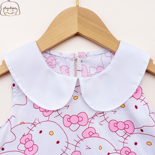 Váy Lanh bé gái, Đầm Lanh bé gái dáng suông cổ sen ChuChoaKids [VBC36]