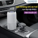 Máy Lọc Không Khí Mini Cao Cấp Dùng Trong Xe Hơi Bàn Làm Việc - Khử Khuẩn Tia UV Lọc Bụi Mịn PM 2.5 — ảnh 1