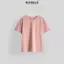 ÁO THUN NỮ CỔ TRÒN TRƠN BASIC TAY NGẮN, VẢI 100% COTTON CO GIÃN 4 CHIỀU