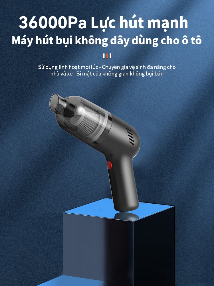 Máy Hút Bụi Cầm Tay Mini ICON Không Dây 36000Pa - Hình ảnh thực tế