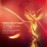 Vợt Cầu Lông KUNO Thiên Phụng TP001 Thiên Công Mạnh Mẽ, Đập Cầu Uy Lực, Trọng Lượng 4U Carbon T700 Cao Cấp FullBox — ảnh 2