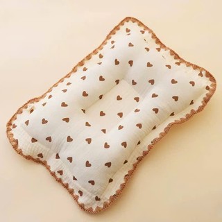 Gối xô sơ sinh, gối lõm định hình đầu cho bé Vải Xô Muslin êm ái, mềm mại kích thước 34x20cm