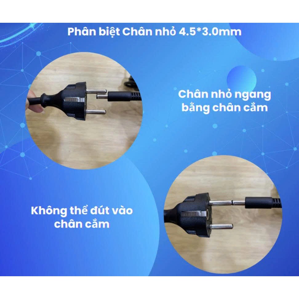Sạc dành cho Laptop Dell 19.5V- 4.62A 90W / 3.34A 65W - Sạc dell chân to / nhỏ