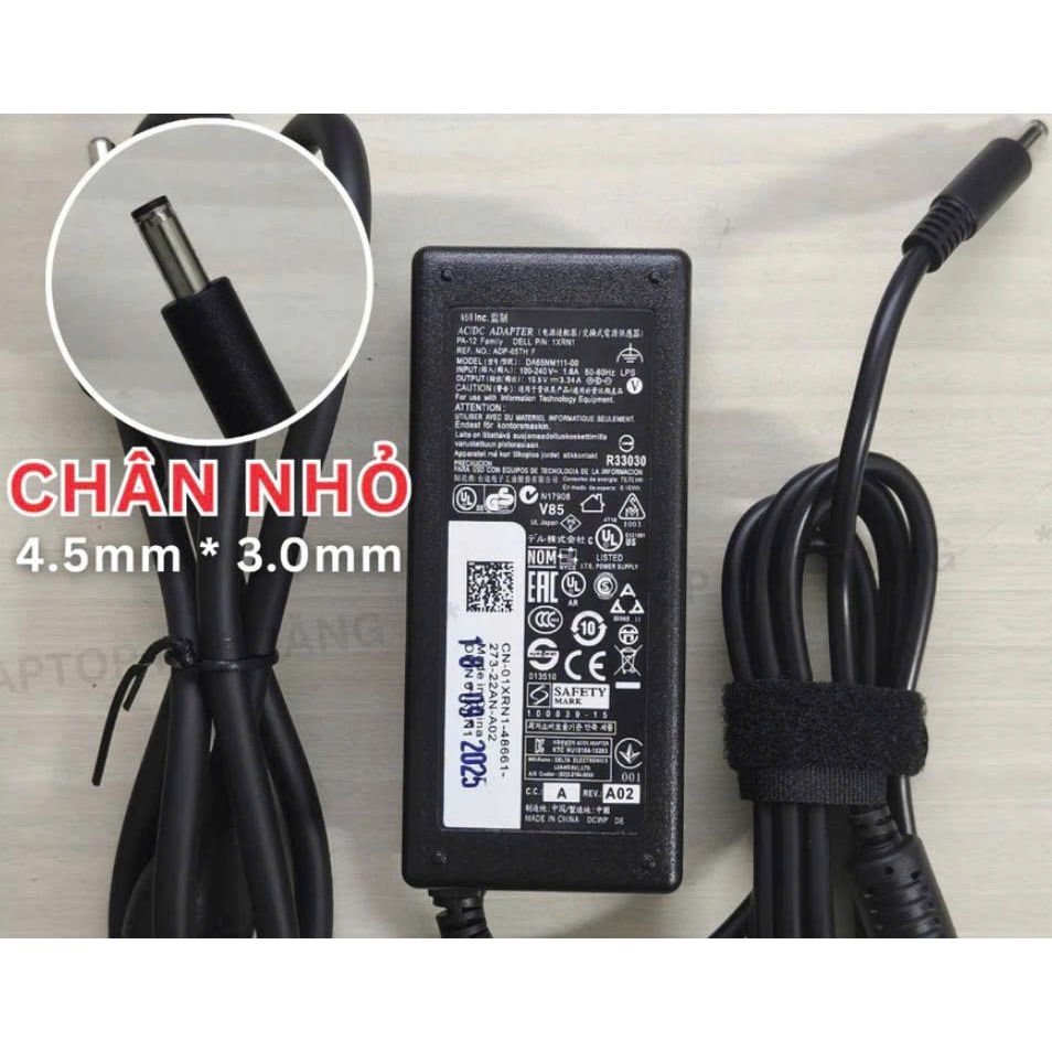 Sạc dành cho Laptop Dell 19.5V- 4.62A 90W / 3.34A 65W - Sạc dell chân to / nhỏ