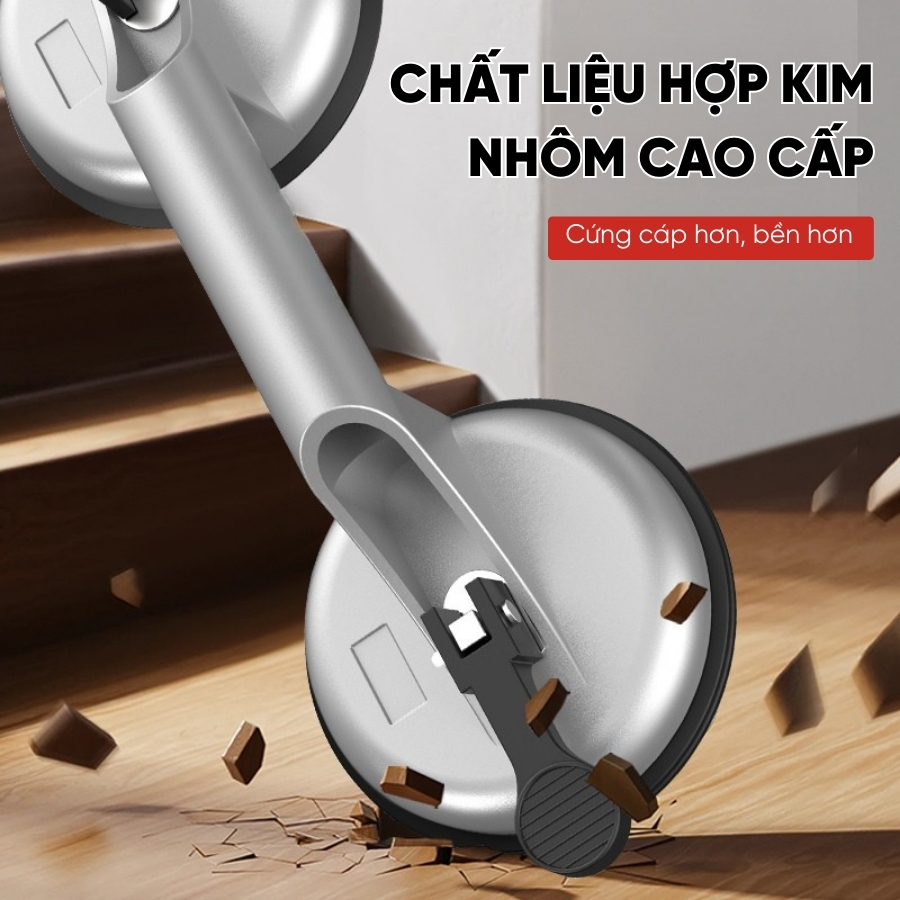 Giác Hít Kính RAYENR, Giác Hút Kính Hợp Kim Nhôm, Hít Kính 1 Chấu, 2 Chấu, Hút Chân Không Lực Hút Mạnh GH001